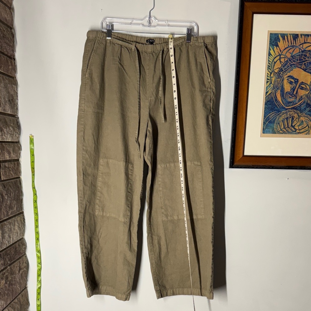 J. Crew Olive Wide Leg Pants